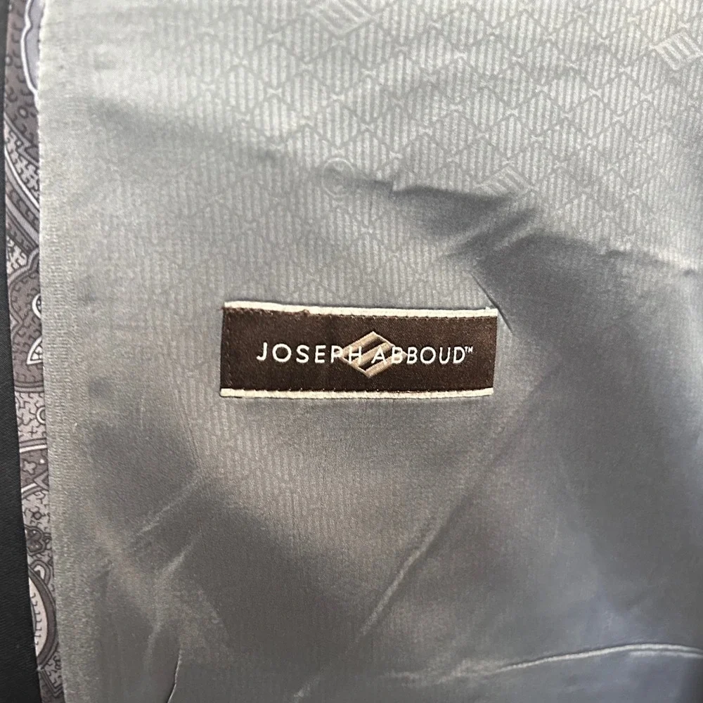 Joseph Abboud 54R Sport Coat Wool Blend Black Two Button Double Vented